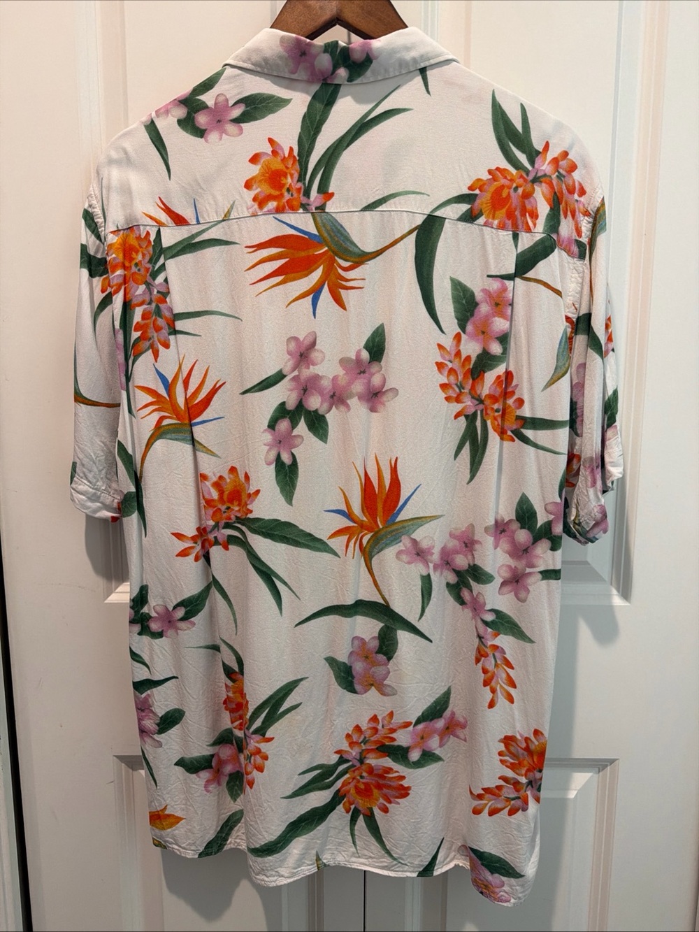 Gitman Bros Vintage Men's L Floral Hawaiian Short Sleeve Camp Loop Collar USA - Picture 4 of 11